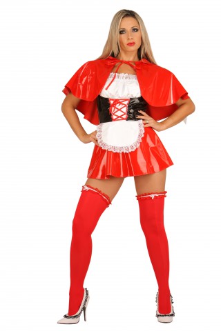 Секси рокличка - Червената шапчица от PVC Винил
